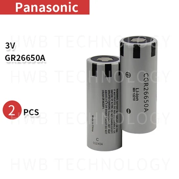 2pack Jaunu Panasonic Oriģinālo 26650 CGR26650A 3,7 V 2650mAh Li-ion Baterijas Bezmaksas Piegāde