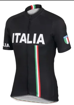 2018 ITĀLIJA Riteņbraukšana Svīteri Vīriešu Vasaras Īsām Piedurknēm Ropa De Ciclismo Maillot ITALIA Velo Apģērbs Velosipēdu Elpojošs Krekls