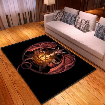 Modes Mūsdienu Paklāji par dzīvojamo Istabu Mājas Dekori Tapetes Radošo Sapņu Dragon 3D Iespiesti Istabu paklājos Salons, Grīdas Paklāji