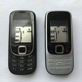 ZUGZUC Jaunu Plastmasas Pilnu Mājokļu Nokia 2322 Pilnībā Pabeigta, Mobilā Tālruņa Korpusa Vāku Gadījumā+ Tastatūra+Logo