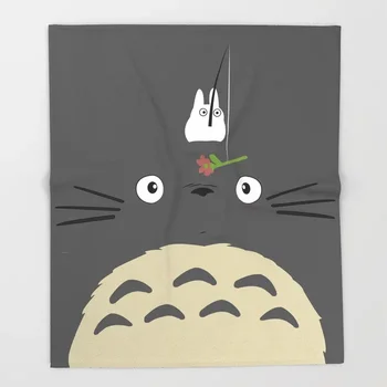 Ziemeļvalstu Mest Gudrs Totoro Segu Uz Dīvāna, Pastaigu, Pikniku Bieza Sega Modes Pārklājs Vilnas Mest Segu
