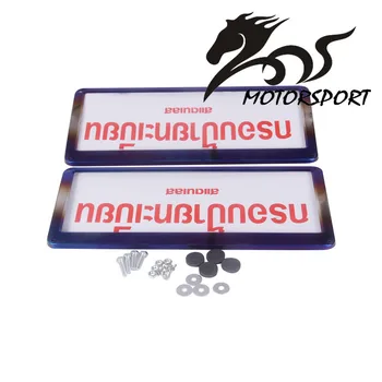 2gab/komplekts Universal Neo Chrome Taizeme licences plāksnes rāmja turētājs no Nerūsējoša Tērauda, Izturīgs, Rūsas Aizsardzības Transportlīdzekļiem