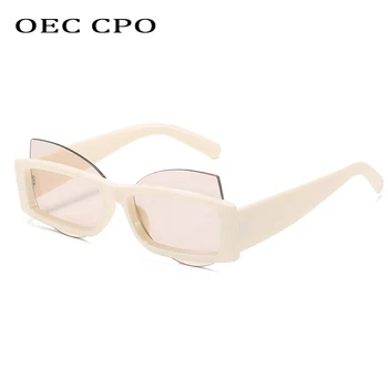 OEC CPO Unikālo Punk Laukumā Saulesbrilles Sieviešu Vintage Nelegālo Lēcas, Saulesbrilles Vīriešiem Retro Leoparda Toņos UV400 Steampunk Brilles