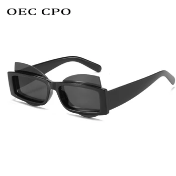 OEC CPO Unikālo Punk Laukumā Saulesbrilles Sieviešu Vintage Nelegālo Lēcas, Saulesbrilles Vīriešiem Retro Leoparda Toņos UV400 Steampunk Brilles