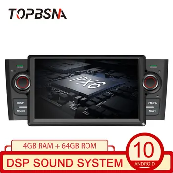 TOPBSNA Android 10 Auto Multimedia Player, uz Fiat Grande Punto ne dienu bez līnijas 2006-2012 GPS Navigācijas Auto Radio Stereo 4G+64G Video DSP