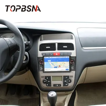 TOPBSNA Android 10 Auto Multimedia Player, uz Fiat Grande Punto ne dienu bez līnijas 2006-2012 GPS Navigācijas Auto Radio Stereo 4G+64G Video DSP