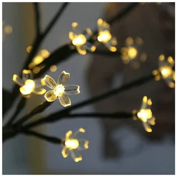 Bonsai Ziedu Koks, Gaismas, LED Cherry Blossom Plug Powered Mājas Birojs Guļamistaba, Galda, Galda, Kāzu, Ziemassvētku Rotājumi