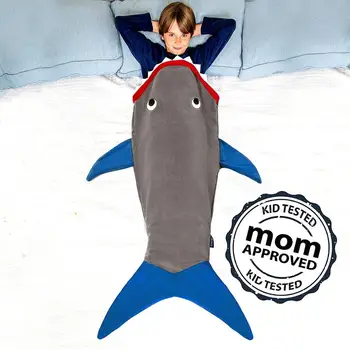 Haizivs Nāru Astes Sega Bērniem, Bērniem Sirēna Segu Miega Maisu Dīvānu Mest par Childred Asti Gulta Sega