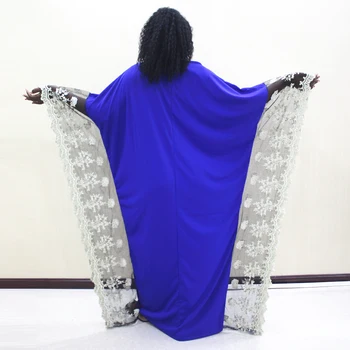 Dashikiage Plats Piedurkņu Āfrikas Mežģīņu Kleita Musulmaņu Vakara Kleita Mama Plus Lieluma Drēbes Puse