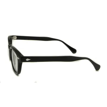Augstas Kvalitātes Acetāta Vintage johnny depp Acu Brilles Rāmis Vīriešu Optisko Apaļas Brilles Briļļu Rāmji Brilles WomenMyopia