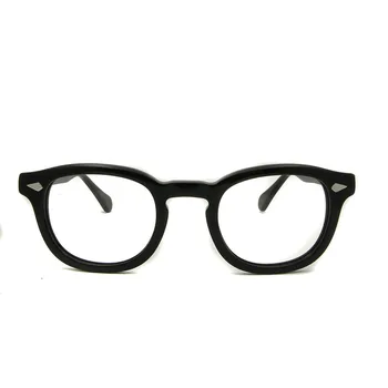 Augstas Kvalitātes Acetāta Vintage johnny depp Acu Brilles Rāmis Vīriešu Optisko Apaļas Brilles Briļļu Rāmji Brilles WomenMyopia