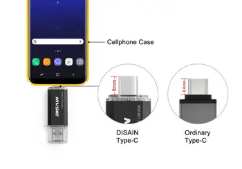 USB C Dual Flash Drive, DIZAINS C Tipa Ārējā atmiņas karte Memory Stick USB 3.0 Disku, Android, Pc, Viedtālrunis, Macbook Pendrive