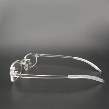 Elastīgas Sieviešu Pārredzamu Lasīšanas Brilles Bezrāmju Lupa TR90 Ultravieglajiem vecuma tālredzība +0.5 +0.75 +1 +1.25 +1.5 +1.75 +2 ~ +4