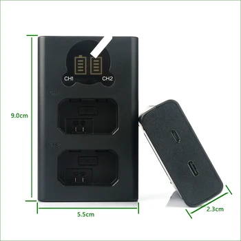 BP-51 BP51 Dual USB Akumulatora Lādētājs SIGMA dp0 dp1 dp2 dp3 Quattro Par Sigma fp