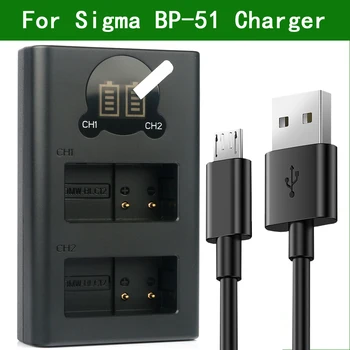 BP-51 BP51 Dual USB Akumulatora Lādētājs SIGMA dp0 dp1 dp2 dp3 Quattro Par Sigma fp