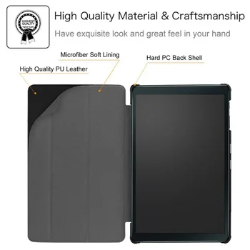 Case for Samsung Galaxy Tab 8.0 2019 T290 T295 SM-T290 SM-295 Slim Magnētisko Locīšanas Flip Stends PU Ādas Segumu Tablete Būtiska