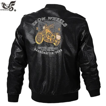 Zīmola motociklu, ādas jaka vīriešiem plus izmēra 5XL 6XL vīriešu ādas jakas jaqueta de couro masculina mens ādas mēteļi