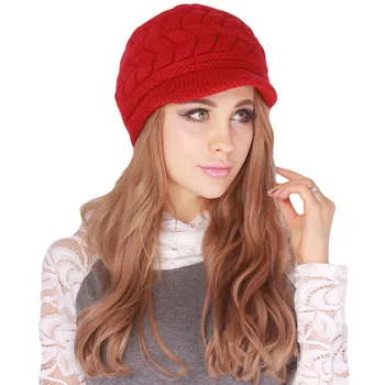 Ir 2021. Ziemas Sieviešu Cepure Luksusa Adītas Cepures Sieviešu Mīksts Augstas Elastības Siltas Cepures Beanies Galvassegas Meitene Klp Tīrtoņa Krāsu
