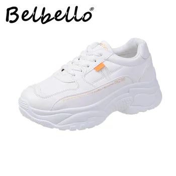 Belbello Rudens Ziemas Jaunu stilu Tētis kurpes meitene studentu Elpošanas Universāls Sporta apavi sieviete, Čības, Ikdienas apavi