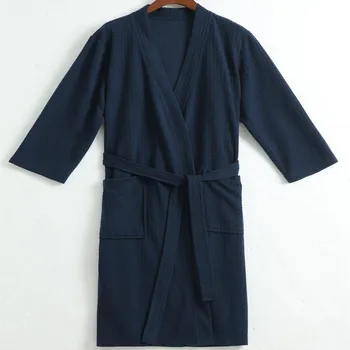 Mīļotājiem Dvieļu Elegantas Drēbes Vīriešiem, Sievietēm Kimono, Vafeļu, Vīriešu Peldmētelis Sleepwear Vīriešu Peldmētelis Badjas Kāzu Līgavas Tērpu