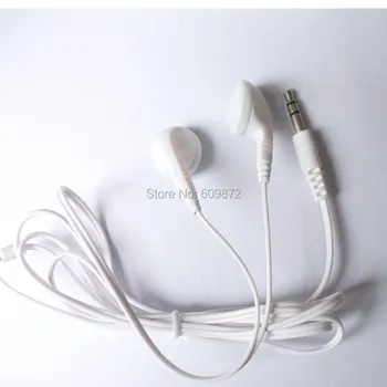 2000 Gabali, baltas vienreizējās lietošanas earbuds zemu izmaksu stereo austiņas universālās klausuli slimnīcas ,skolas,sporta zāles ,spa,aviosabiedrības