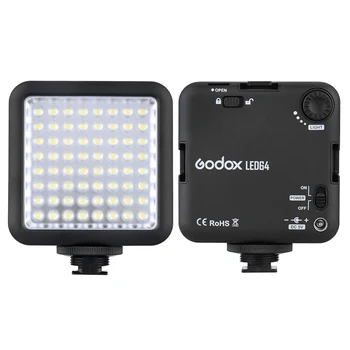 Godox LED64 64 LED Video Gaisma DSLR Kameras Videokameras mini DVR, kā Aizpildīt Gaismas Kāzu Ziņas Intervijas Macrophotography