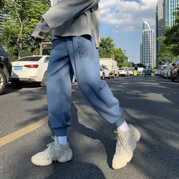 Privathinker 2020. Gadam, Modes Jaunu Gadījuma Bikses Tīrtoņa Krāsu Taisni Harēma Bikses Korejiešu Vīrieti Brīvs Bikses Streetwear Vīriešu Apģērbs