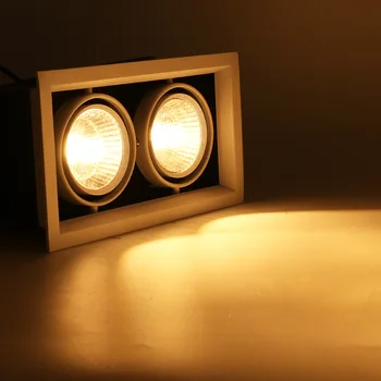 10W 20W 30W Square LED COB Vietas, Led Downlight Aptumšojami AC85-265V Silts/ Dabas/Auksti Balts Prožektora LED griestu Lampas Spot Gaismas
