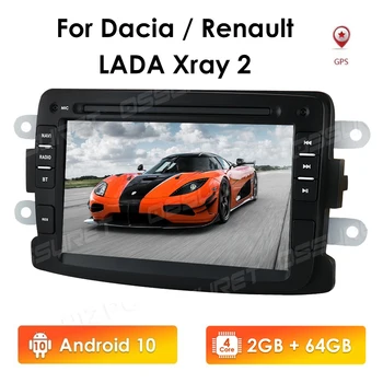 Automašīnas Radio Multimediju Video Atskaņotājs Navigācija GPS Android 10 Renault Duster Dacia Sandero Lodgy Dokker Nav 2din 2 din dvd SWC
