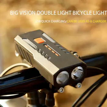 T6 LED 800LM 7W MTB Kalnu Ceļu, Velosipēdu Lukturu 3 Režīmi Ūdensizturīgs USB Lādējamu Velo Lukturis ar Velosipēdu Aprīkojums