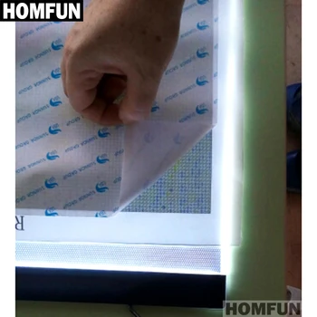 HOMFUN Ultrathin 3.5 mm A4 LED Gaismas Pad Tablet Attiecas uz ES/UK/AU/US/USB Spraudni Dimanta Izšūšanas darbi ar Dimanta Glezna Krustdūrienā