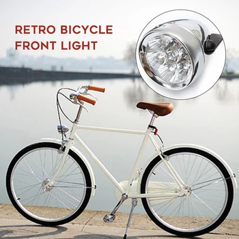 Velosipēdu Gaismas Velosipēdu Galvas Gaismas Vintage Bike Velosipēdu Retro Priekšējie Miglas Lukturi Galvas Lampa 7 Led Bike Light Velo Piederumi