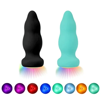 G Spot Vibrators, Dildo Sievietēm LED Touch 8 Krāsas Izmaiņas, Prostatas Masāža, Anālais Plug Valkājamas Vibrators Erotiska Seksa Rotaļlietas Sievietēm
