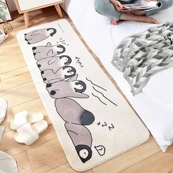 Karikatūra Radošo Guļamistaba Ilgi Paklāju Super-blīvums Pūkains Gultas Paklājs ar Absorbējošu neslīdošu Vannas istaba Doormat paklājos