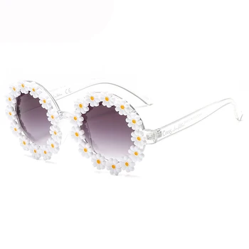 Modes jaunu Kārtu rāmis Set ar ziediem saulesbrilles sieviešu Retro pludmales smieklīgi, saules brilles Personalizētu brilles lunette de soleil