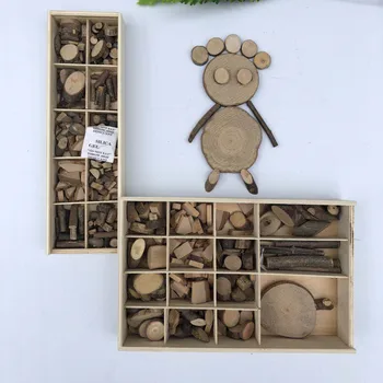 30-50gab Bērnu DIY Rotaļlietu Raksturu, Koka Mākslas un Amatniecības Roku darbs Veidot Koka rotaļlietas Izglītības Oriģinalitāti koksnes Bērniem Dāvanu
