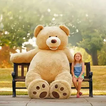 Vairumtirdzniecības 1m-2,6 m Amerikāņu Milzu Lāča Ādu Teddy Bear Mīksto Plīša Rotaļlietas Bērniem, Bērnu Brinquedos Laba Kvalitāte, Lētas Cenas