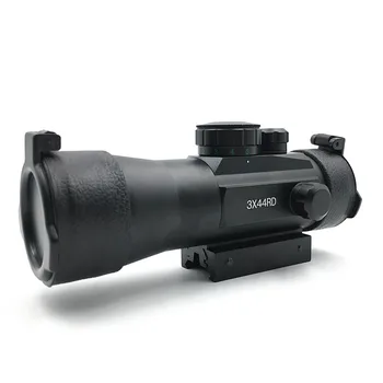 Outerdoor Medību 3X44 Red Green Dot Sight Taktiskās darbības Joma Optika Riflescope Fit 11/22mm Dzelzceļa Medību Šautene, Gaisa Pistoli, Tvērumus