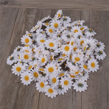 100gab Mākslīgā Gerbera Daisy Ziedu Galvas DIY Kūka/Kāzu Dekorēšana Mākslīgie Ziedi, Amatniecības