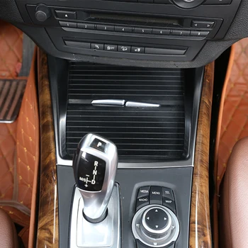 BMW X5 E70 2008-2013 Auto Aksesuāru ABS 1 Gab. Auto Centrs Konsoles Rāmja Apdare Kausa Turētāju Lentes Apdare