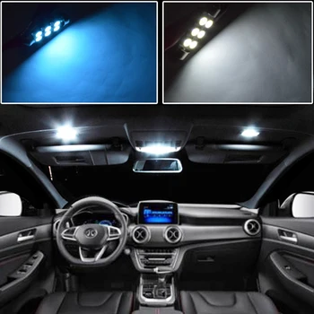 9Pcs Bez Kļūdām LED Auto Interjera Dome Kartes Jumta gaismu komplekts Priekš Nissan X Trail T30 2001 2002 2003 2004 2005 2006 2007