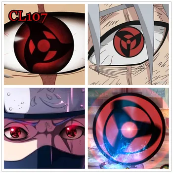 Naruto Kontaktlēcu Par Cosplay Acis Halloween Krāsu Tautas Sharingan, Brilles