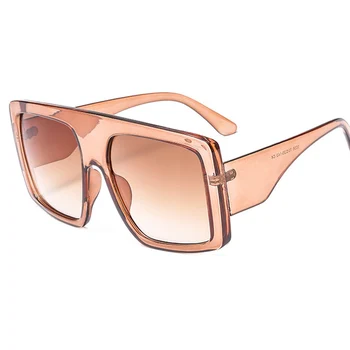 Unikālo Lielgabarīta Rāmis Sieviešu Saulesbrilles Modes Toņos Slīpums Saules Brilles Sieviešu, Vīriešu Brilles UV400 O19