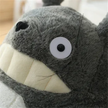 Karikatūra Mans Kaimiņš Totoro Dzīvnieku Plīša Spilvenu Audums Ērti Uzpildes Pilnīgu mīksto rotaļlietu Baby Telpu Dekorēšana Kulons Brīvdienu Gif