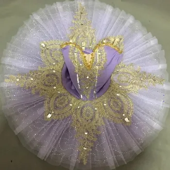 Ir 2021. Sequin baleta tutu bērnu bērniem, meitenēm, profesionālā baleta tutu adulto sieviešu balerīna deju tērpi meitenēm baleta kleitu