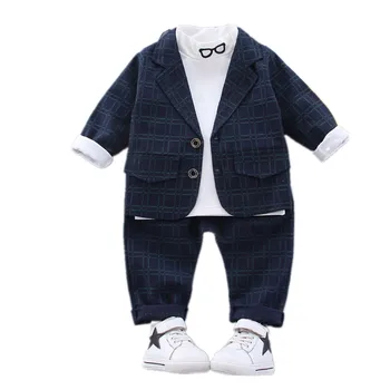 3 Gabali, Bērnu Apģērbam, Ikdienas SuitChildren ir Valkāt Rudenī 2020 Jaunu Zēnu korejas Pleds Uzvalks Bērnu ar garām Piedurknēm