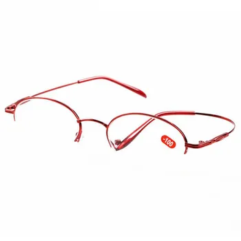 Jaunā Sieviešu Gatavo Tuvredzība Brilles Dāmas puse Kadru Atmiņu, Metāla Tuvredzīgs Brilles īpaši vieglas Elastīgas Kājas -1.0, LAI -4.0 M024