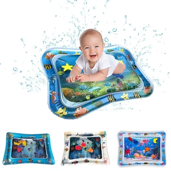 Piepūšamie Bērnu Ūdens Paklājiņš Zīdaiņu Vēders Laiks Playmat Toddler Jautru Aktivitāti, rotaļu Centru Sensoro Stimulāciju motoriku