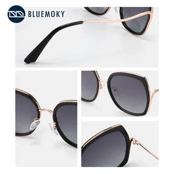 BLUEMOKY Sieviešu Polarizētās Saulesbrilles, Ultravieglajiem CR39 UV400 Braukšanas Saules brilles 2020. gadam Augstas Kvalitātes Vintage Lielgabarīta Saules Brilles