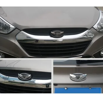 14.5x7.5CM Automašīnas Priekšējā / Aizmugurējā Bagāžnieka Emblēmu Auto 3D Nozīmīti, Uzlīmi par Hyundai GENESIS Logo, Kupeja, ABS Modificēti Piederumi 1GAB.